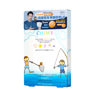 WHC - 小超人 兒童咀嚼啫喱魚油 30粒