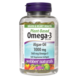 維柏健 - 天然海藻油 Omega-3 1000毫克 120粒素食膠囊