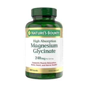 Nature's Bounty® – 甘氨酸鎂 240毫克 180粒膠囊