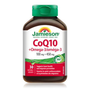 Jamieson - 輔酶Q10 100毫克 + Omega-3 450毫克 30粒