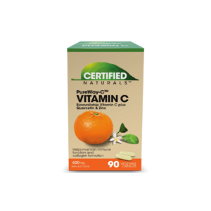 Certified Naturals - 脂質維他命C + 槲皮素 + 鋅 600毫克 90粒素食膠囊