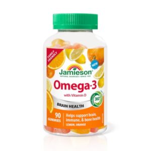 Jamieson - Omega-3軟糖 檸檬橙味 90粒