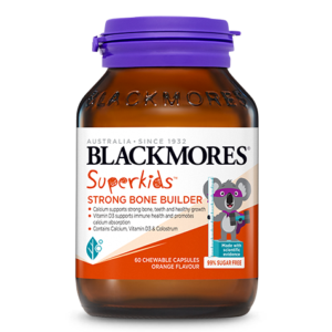 BLACKMORES - 小超人兒童骨骼成長鈣 + 牛初乳咀嚼片 60粒