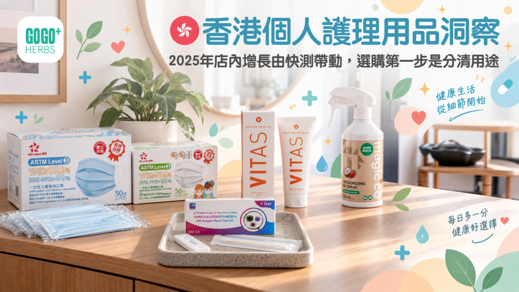 | 香港個人護理用品洞察報告封面:口罩、快測、外用用品與環境噴霧